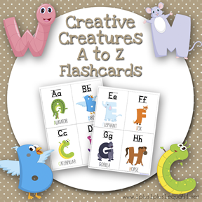 Creative Creatures A to Z Q Flashcards TN