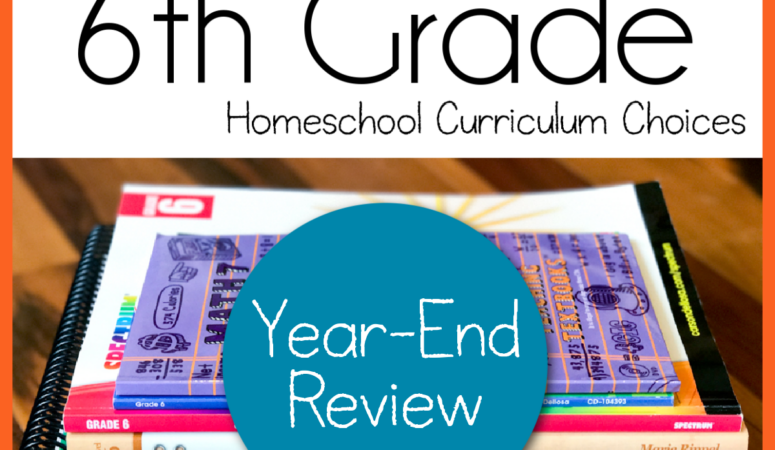 6th Grade Year-End Review Homeschool Curriculum
