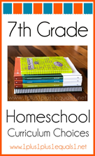 7th Grace Homeschool Curriculum Choices K