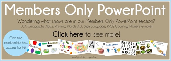 Members Only PowerPoint Shows from 1 1 1=1
