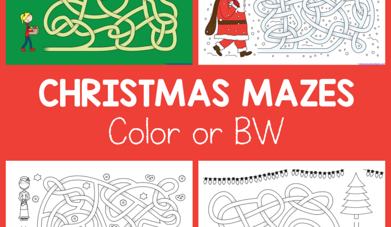 Free Printable Christmas Mazes