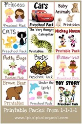 Printables Packs from 1plus1plus1equals1