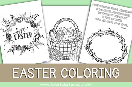 Easter Coloring Pages 2018