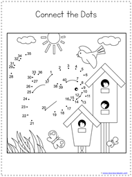 Spring Dot To Dot Printables 1 1 1 1