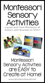 Montessori Sensory Activities at Home