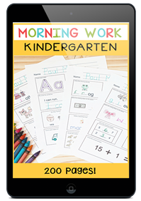 morningworkkindergarten