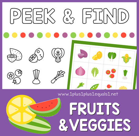 Peek & Find Fruits and Veggies
