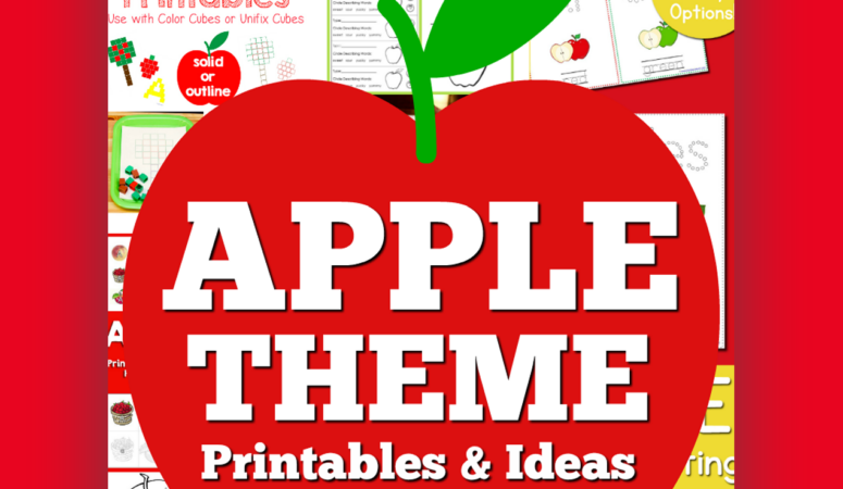 Apple Theme Printables and Ideas