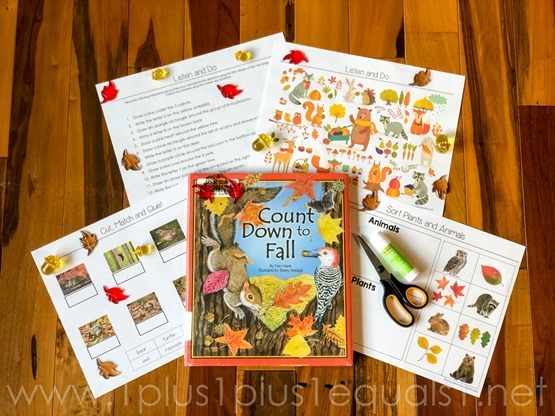 Count Down to Fall Kindergarten Literature Unit-9