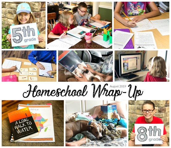 Homeschool Wrap-Up August 2019