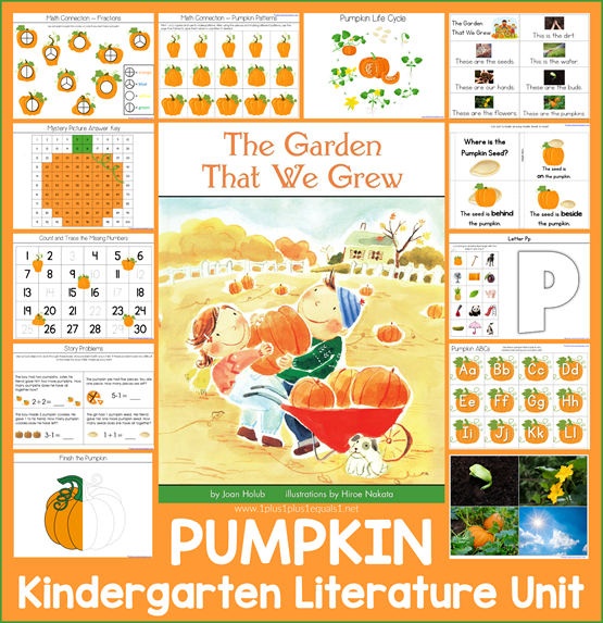 Pumpkin Kindergarten Literature Unit