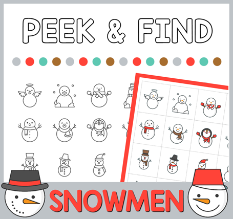 Snowmen Peek and Find