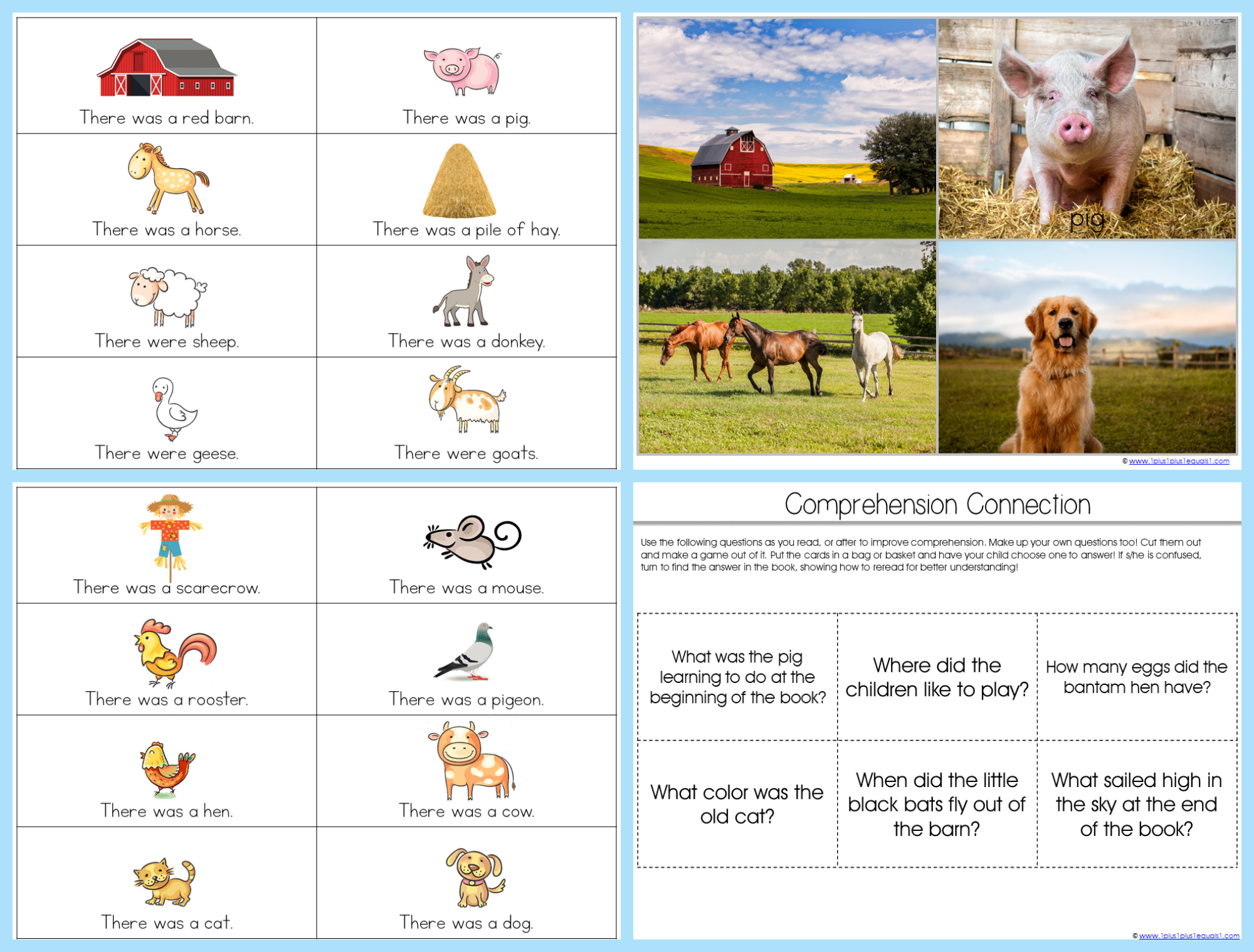 Big Red Barn Kindergarten Literature Unit