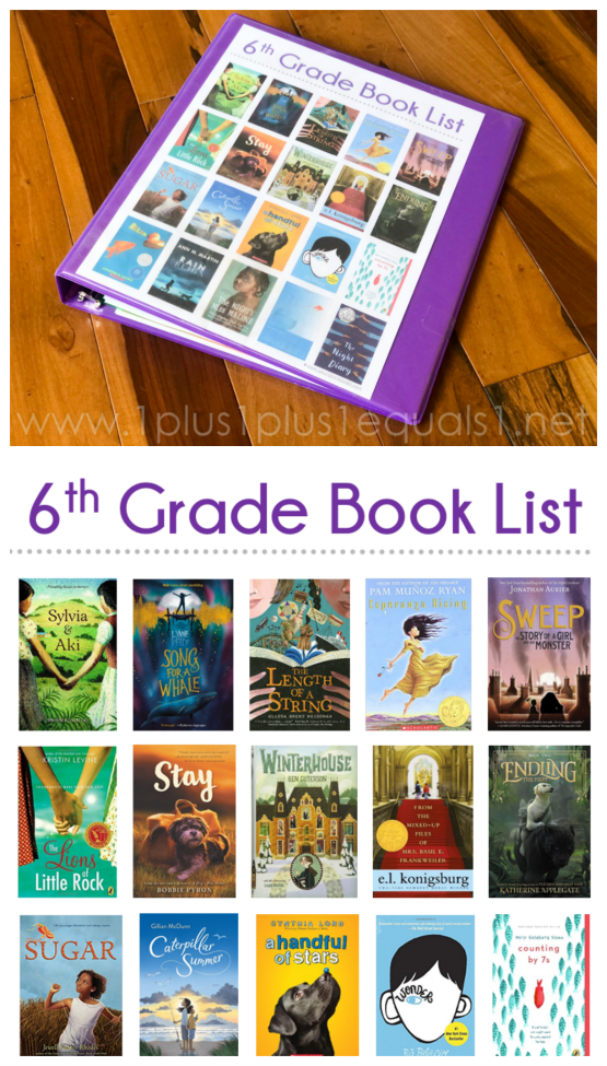 6th Grade Reading List - 1+1+1=1