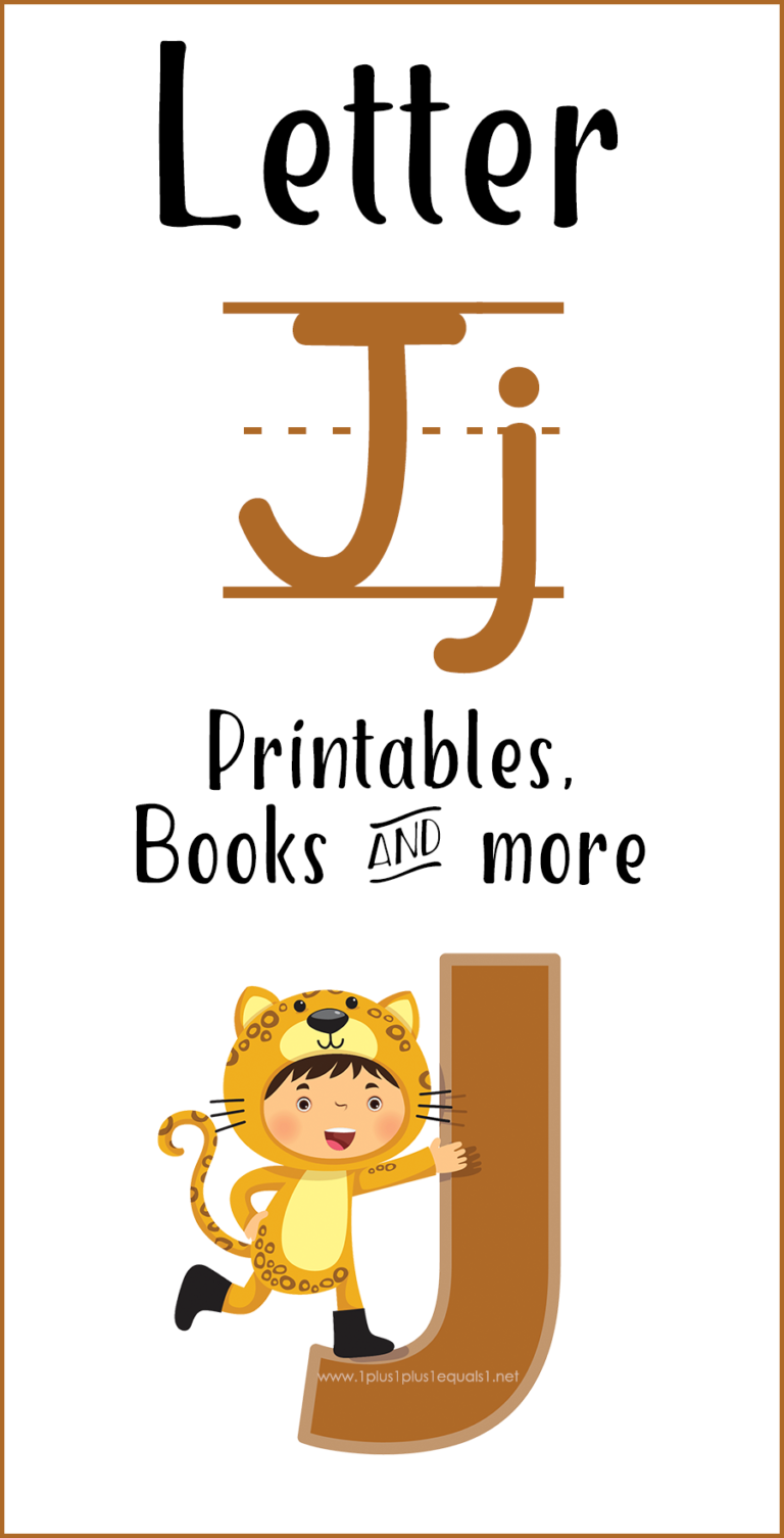 Letter J Printables, Books, &amp; More - 1+1+1=1
