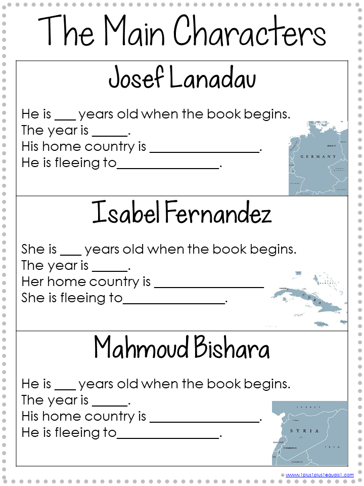 Refugee Book Activities Free Printables 4 