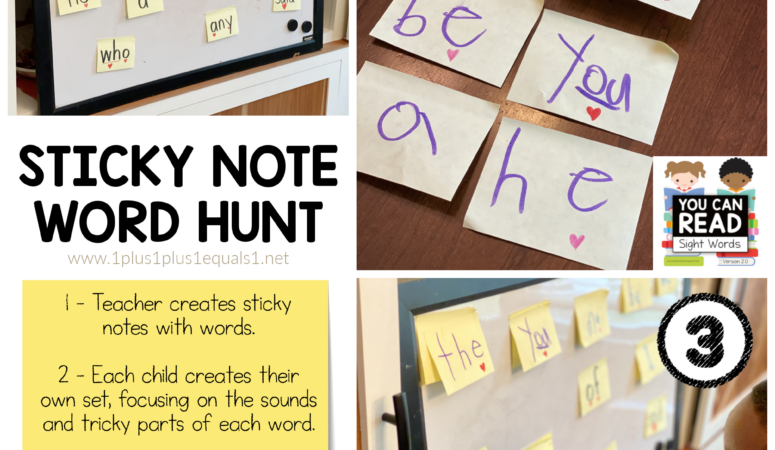 Sticky Note Word Hunt