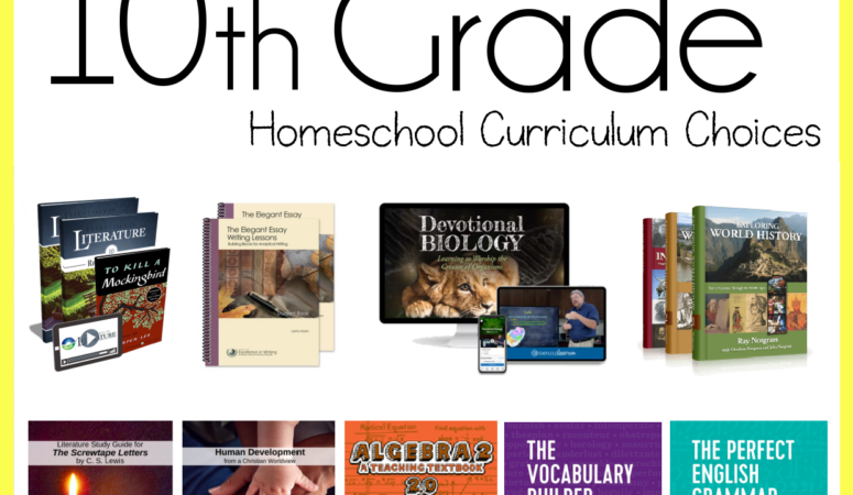 10th Grade Homeschool Curriculum Picks, Round 3