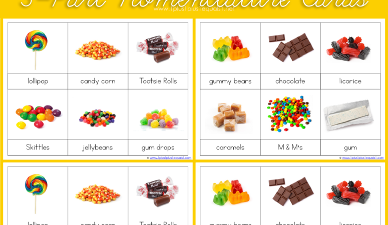 CANDY 3 Part Cards