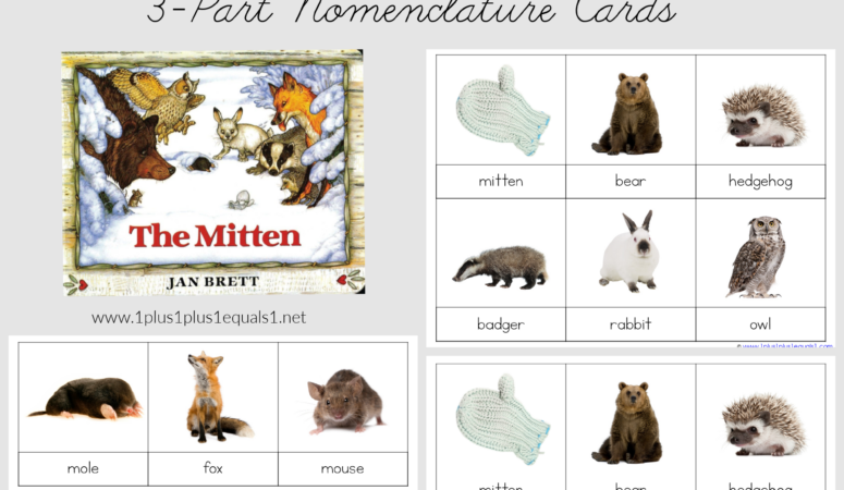 The Mitten 3 Part Cards