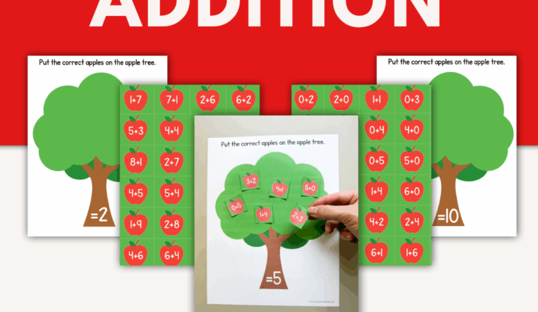 Apple Tree Addition Facts – Free Printable Activity